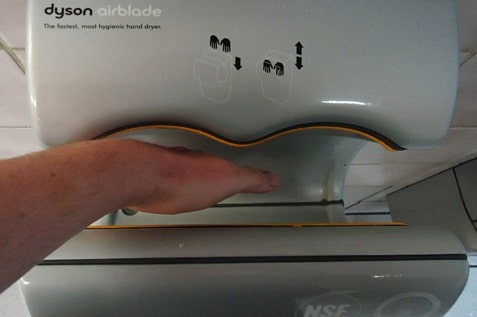 Colour gray hand drying machine