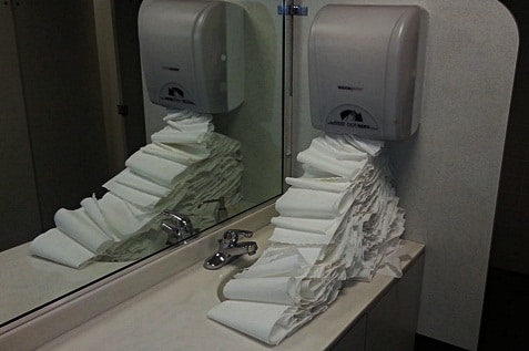 Failure paper towel dispenser