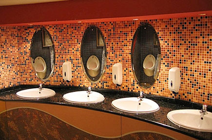 A clean male washroom