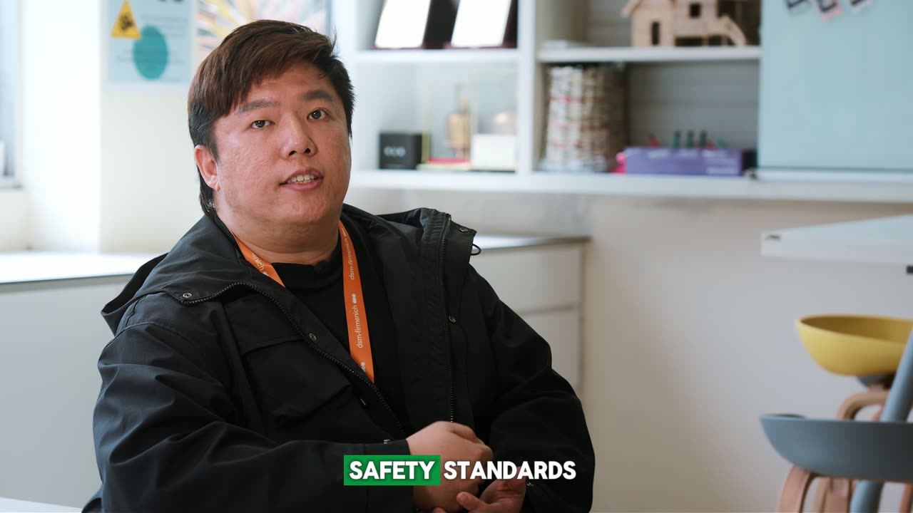 Jason, Production Manager at DSM-Firmenich, talking about the Alsco uniform and laundry service, video testimonial for Alsco Uniforms Singapore